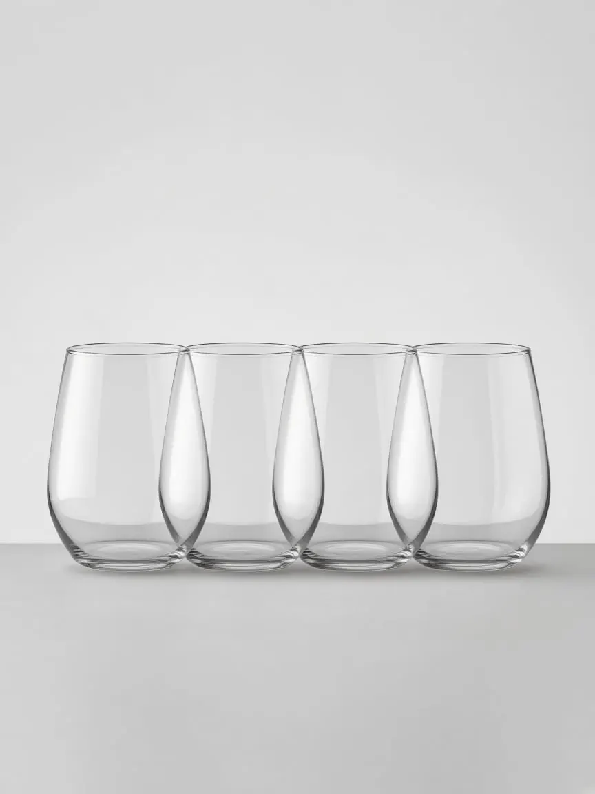 Clearspan Stemless Wine Set